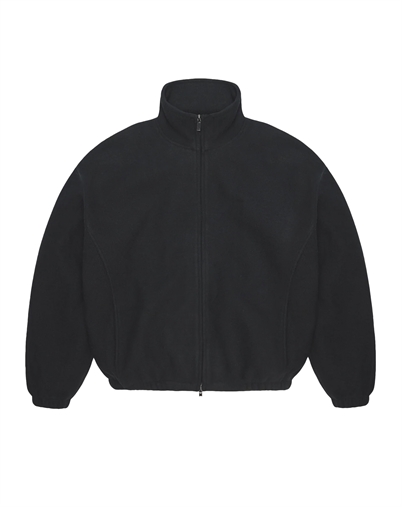 Rains - Fleece Zip Jakke - Black